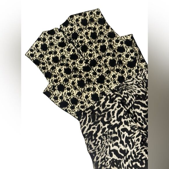 GIAMBATTISTA VALLI black Crochet & animal print runway Silk Knee-Length Dress - Picture 5 of 9